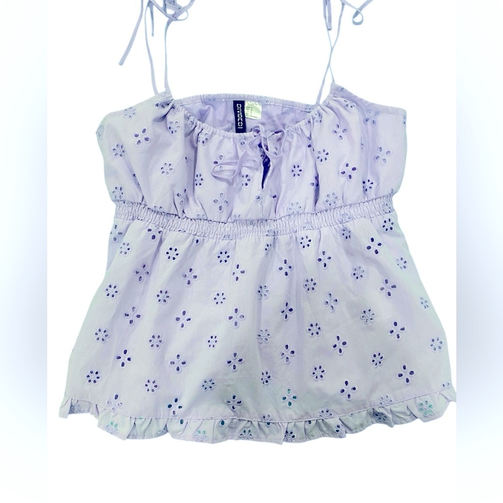 H&M Divided Lilac Babydoll Top - Med